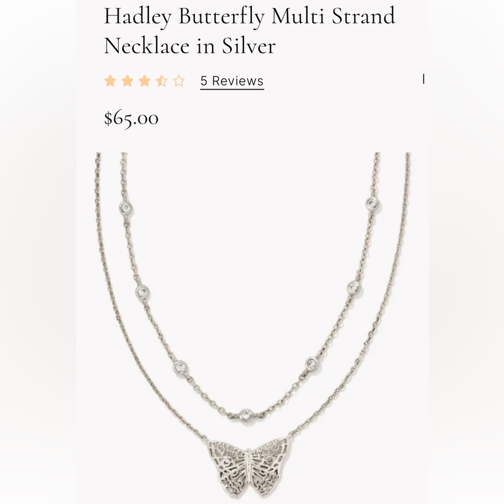 Kendra Scott Butterfly Necklace